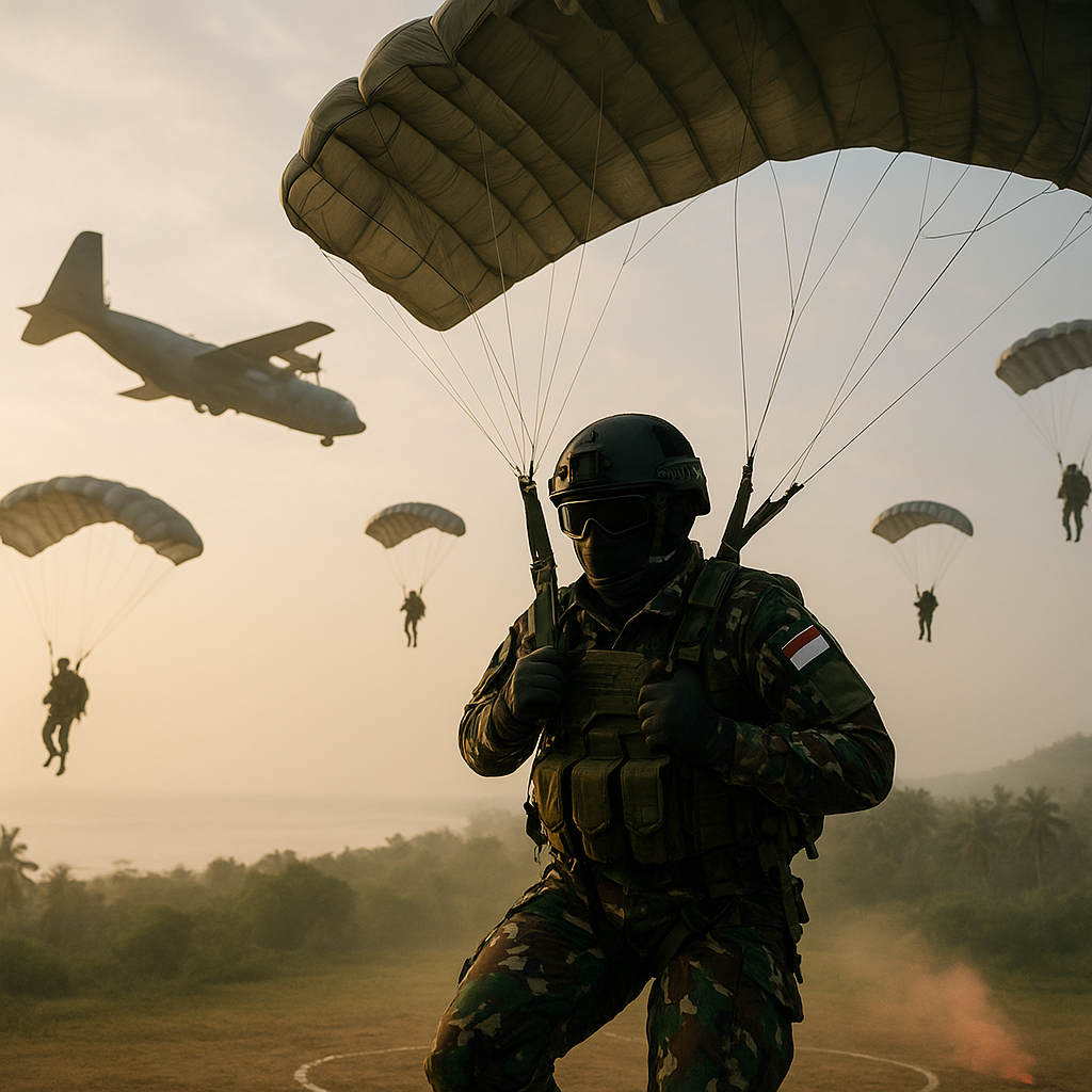 Penerapan Doktrin 'Rapid Deployment Force' Pasukan Khas TNI dalam Latihan Airborne Insertion
