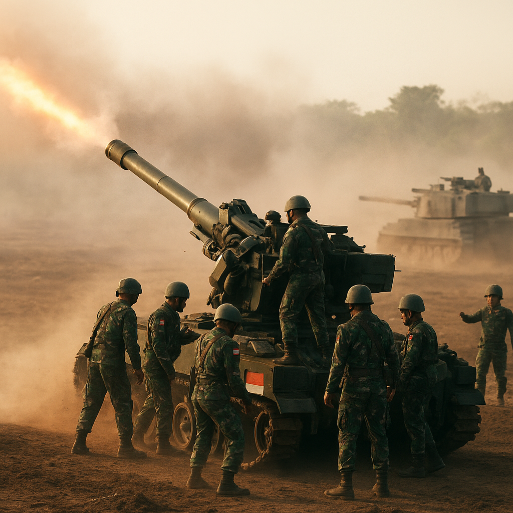 Bedah Teknis Manuver 'Shoot & Scoot' oleh Baterai Howitzer M109A4 TNI AD dalam Latihan Artileri Medan