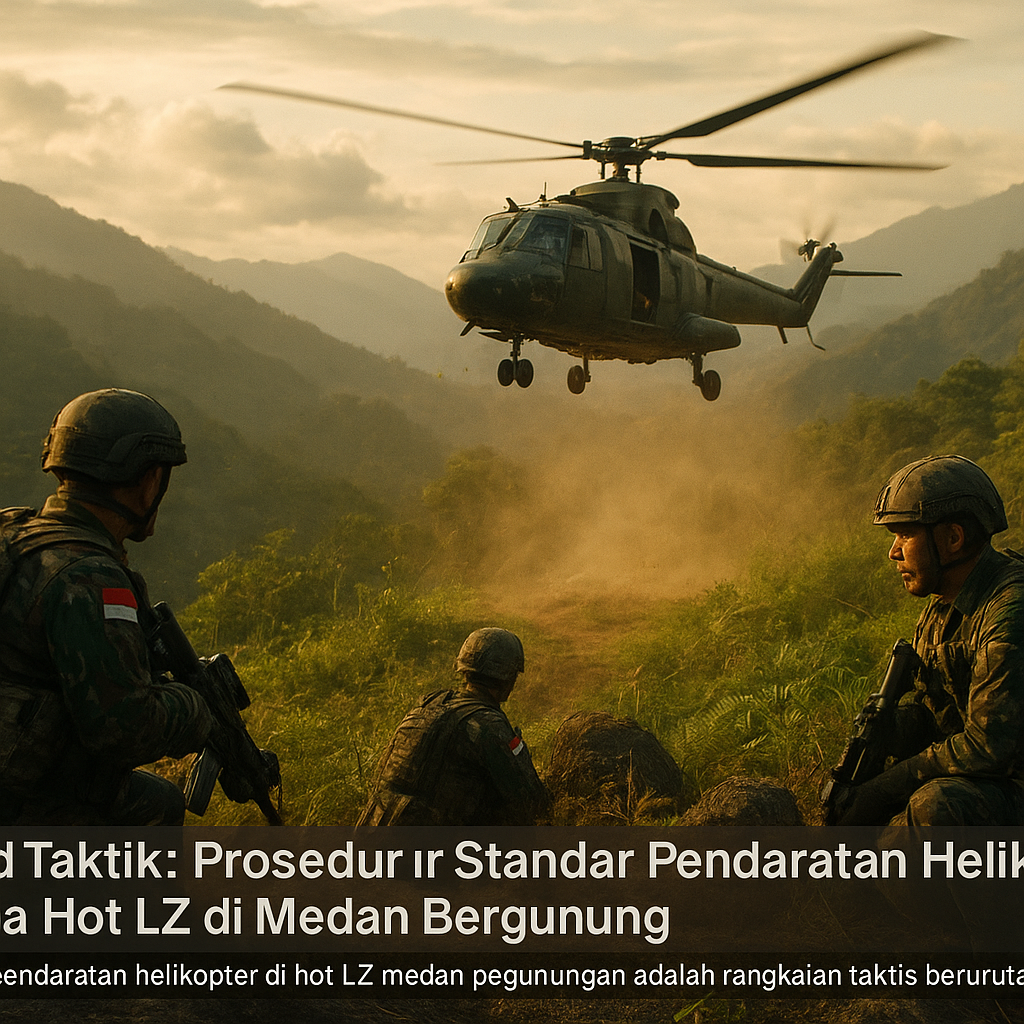 Bedah Taktik: Prosedur Standar Pendaratan Helikopter di Zona Hot LZ di Medan Bergunung