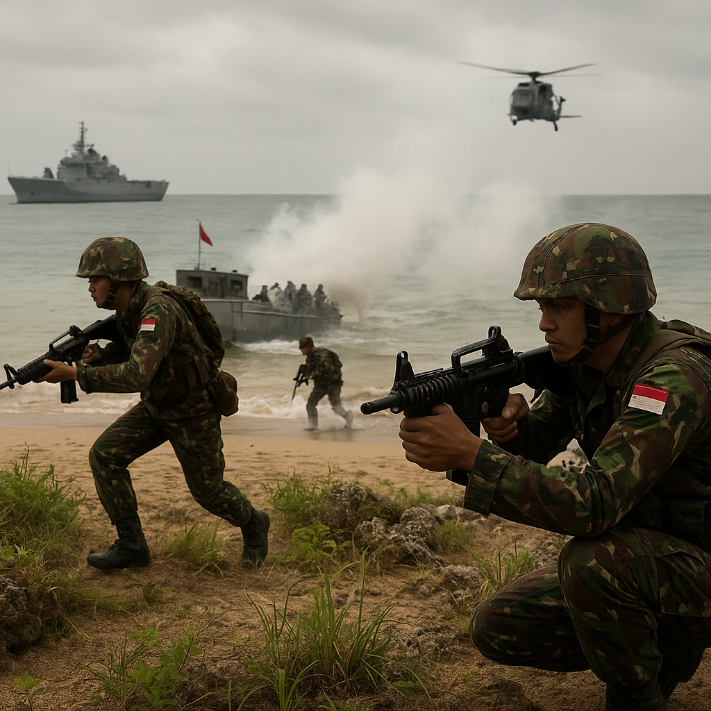 Penerapan Doktrin Close Combat Tactics Pasukan Marinir Dalam Latihan Serangan Darat Amfibi di Teluk Ratai