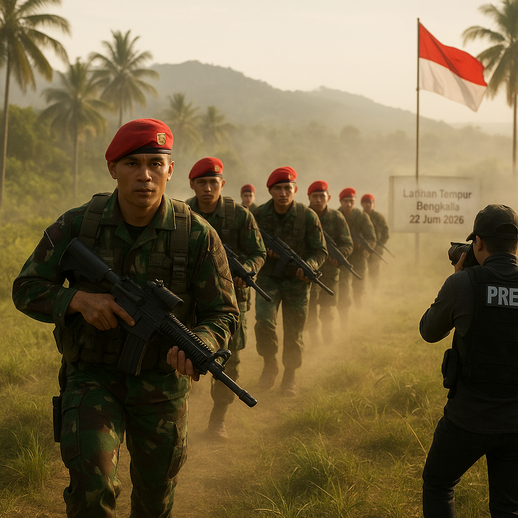 Bengkulu Jadi Lokasi Perdana Latihan Tempur Batalyon 13 Grup 1 Kopassus