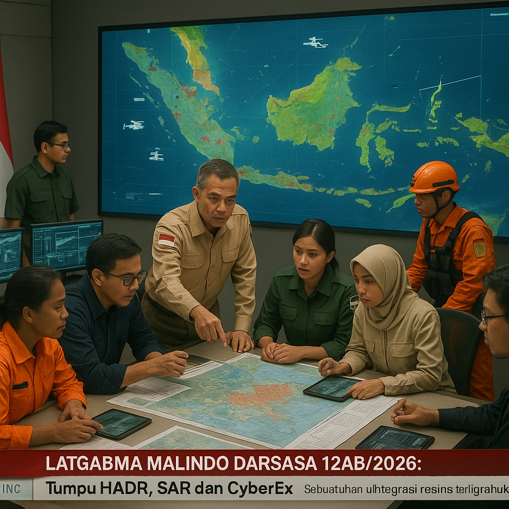 LATGABMA MALINDO DARSASA 12AB/2026 Tumpu HADR, SAR dan CyberEx