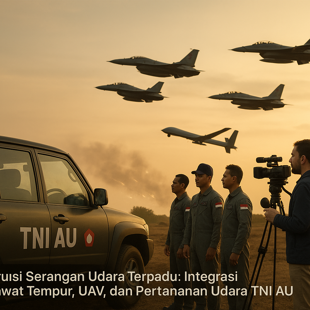 Simulasi Serangan Udara Terpadu: Integrasi Pesawat Tempur, UAV, dan Pertahanan Udara TNI AU