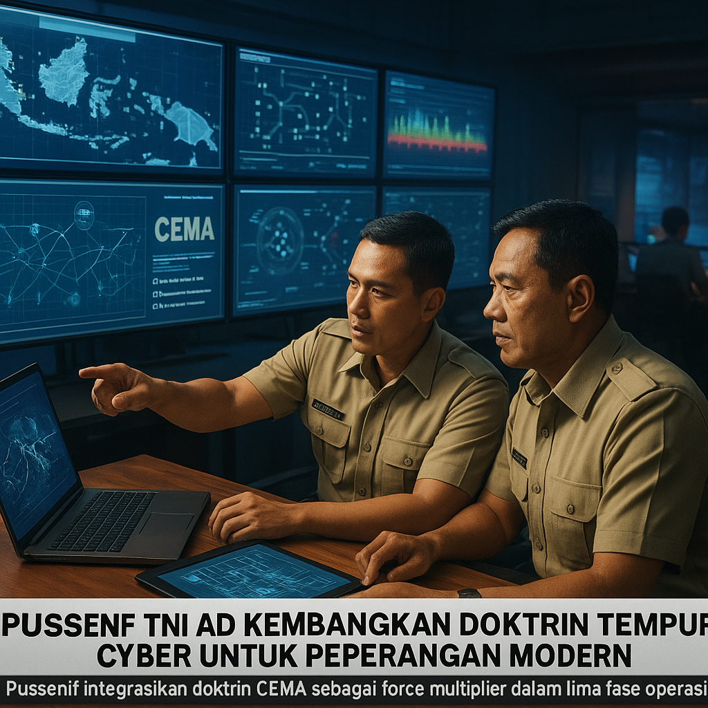 Pussenif TNI AD Kembangkan Doktrin Tempur Cyber untuk Peperangan Modern