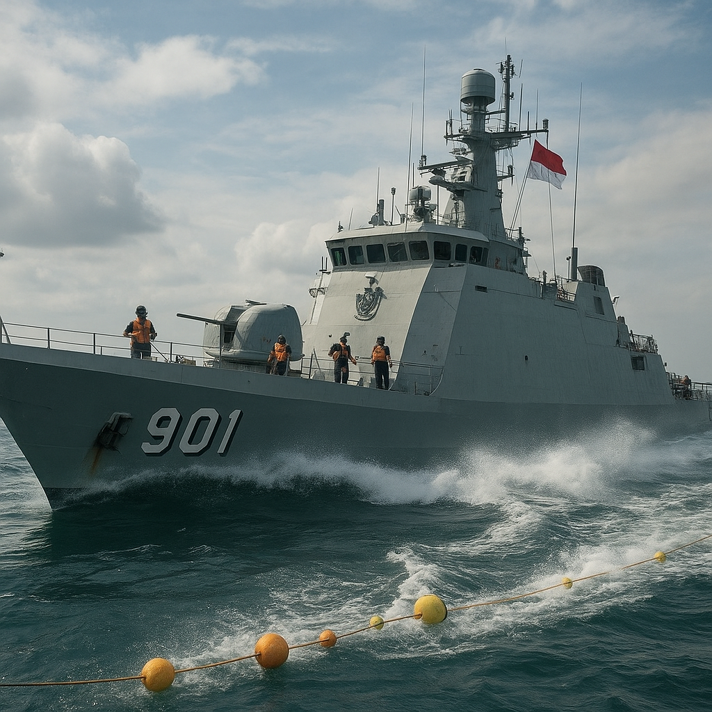 TNI AL Uji Coba Kapal Cepat Rudal Baru: 'KRI Banteng 901' dalam Manuver Anti-Akses