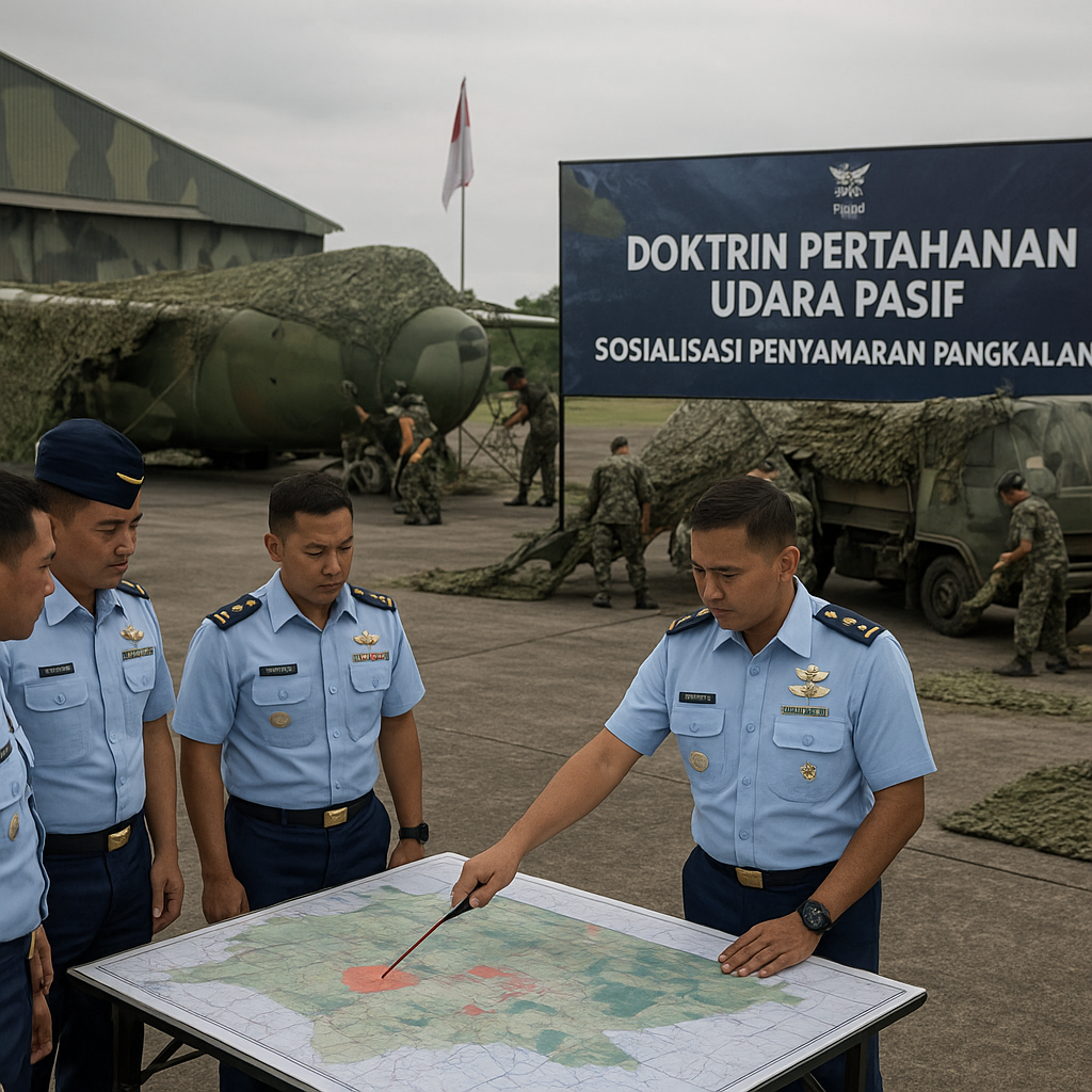 Doktrin Pertahanan Udara Pasif: TNI AU Sosialisasikan Prosedur Penyamaran Pangkalan