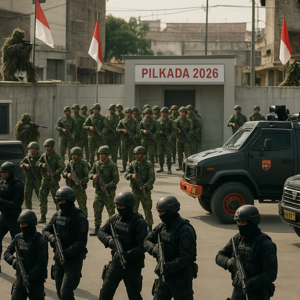 Latihan Bersama TNI-Polri: Simulasi Pengamanan Pilkada 2026