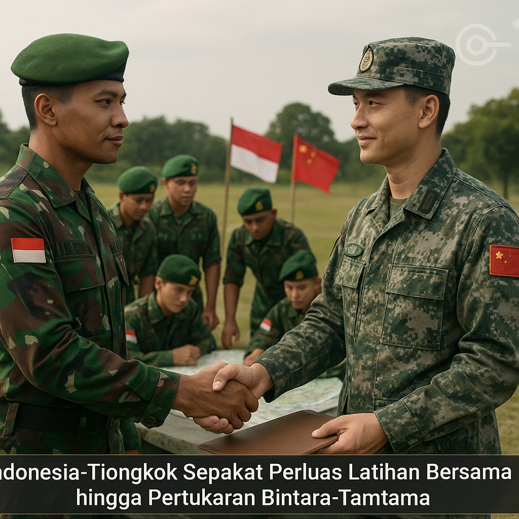 Indonesia-Tiongkok Sepakat Perluas Latihan Bersama hingga Pertukaran Bintara-Tamtama
