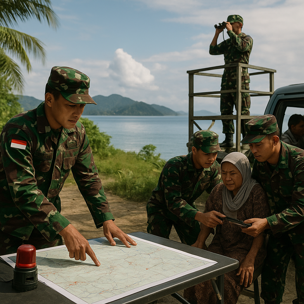 Pembekalan Doktrin Pertahanan Total untuk Kader Babinsa di Maluku Utara