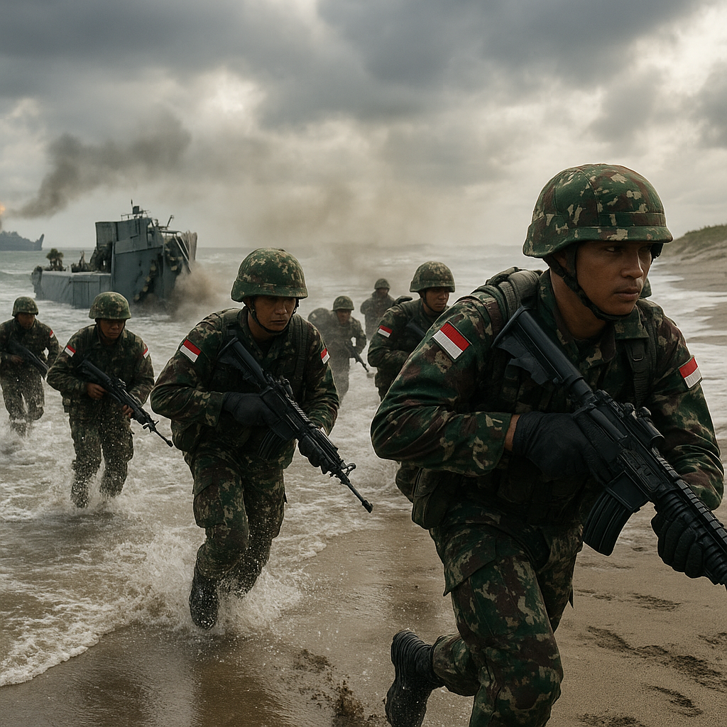 Bedah Taktik Operasi Amfibi: TNI AL dan Marinir Latihan Pendaratan di Pantai Parangtritis