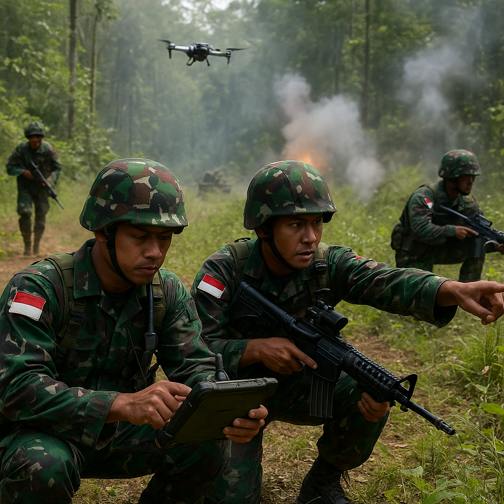 TNI AD Latihan Tempur Gabungan: Simulasi Serangan Balas Dendam di Medan Hutan