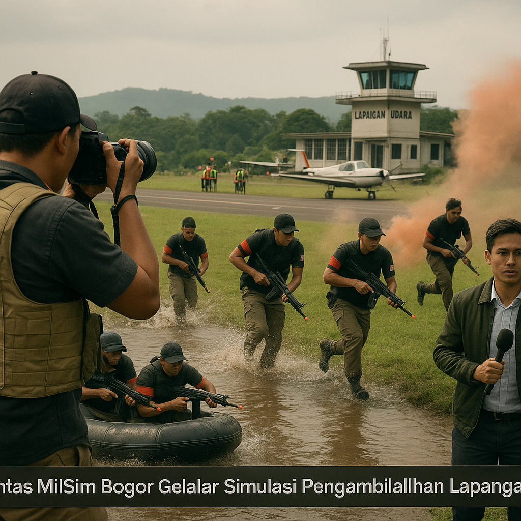 Komunitas Mil-Sim Bogor Gelar Simulasi Pengambilalihan Lapangan Udara
