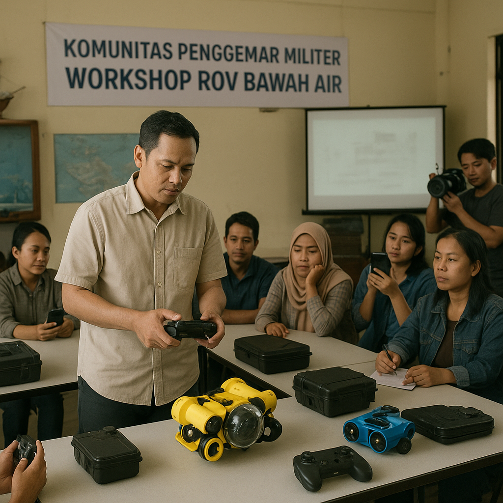 Komunitas Penggemar Militer: Workshop Skematik ROV Bawah Air untuk Operasi Sabotase Pelabuhan