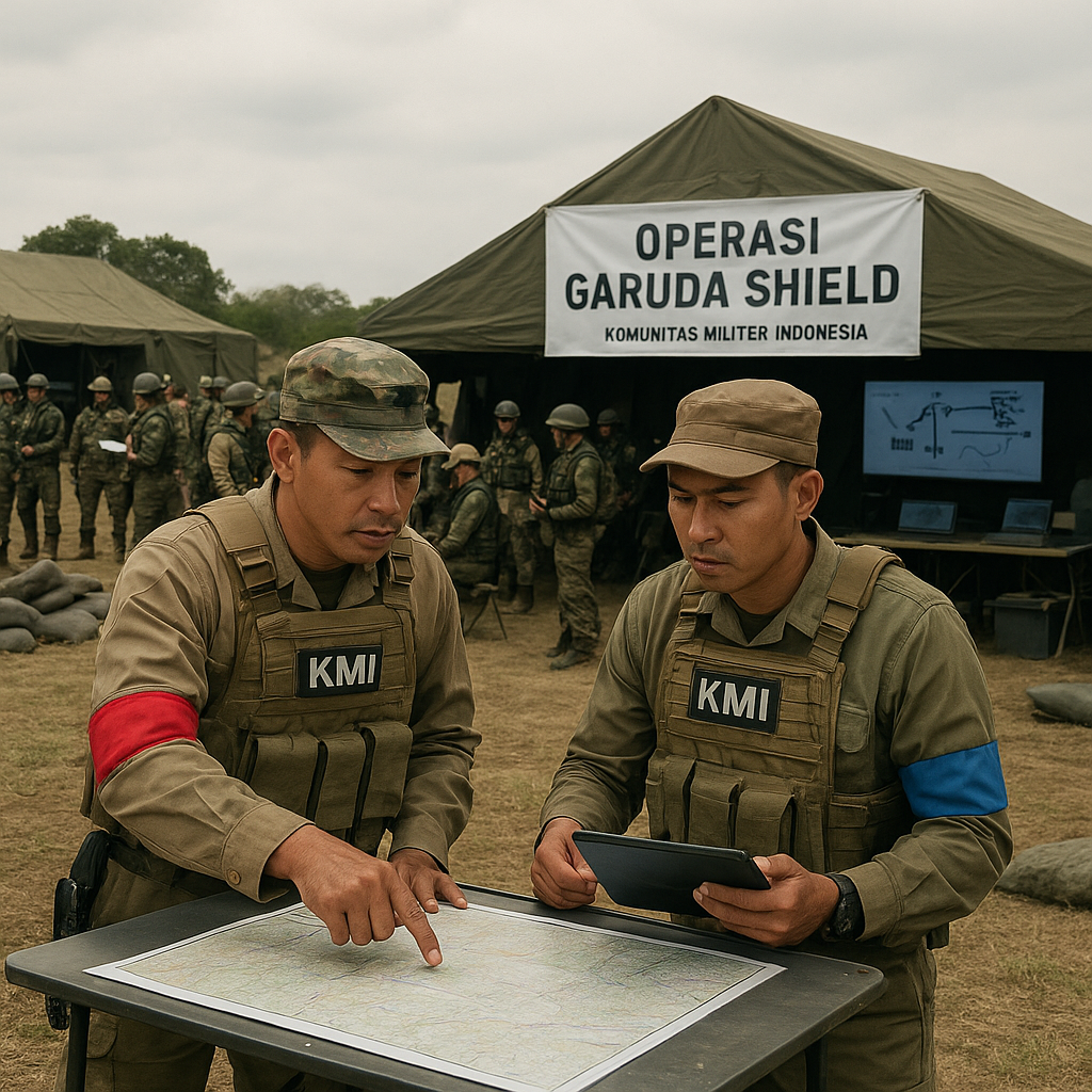 Komunitas Militer Indonesia Gelar Simulasi Wargame Skala Besar 'Operasi Garuda Shield'