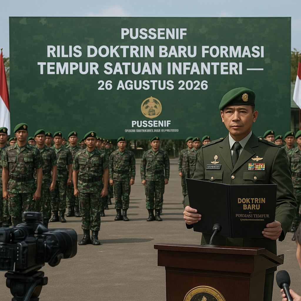 Pussenif Rilis Doktrin Baru Formasi Tempur Satuan Infanteri