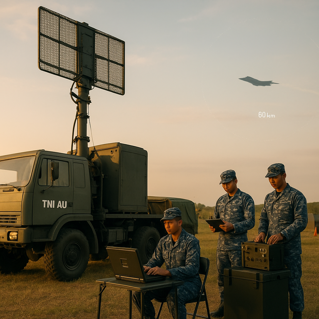 TNI AU Uji Coba Sistem Radar Mobile untuk Mendeteksi Pesawat Siluman