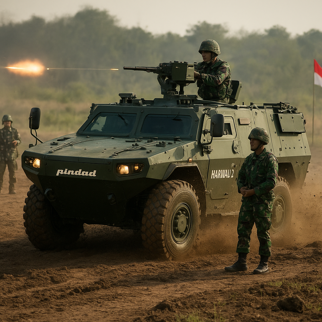 TNI AD Uji Coba Kendaraan Tempur Baru Buatan Pindad: Seri Harimau 2
