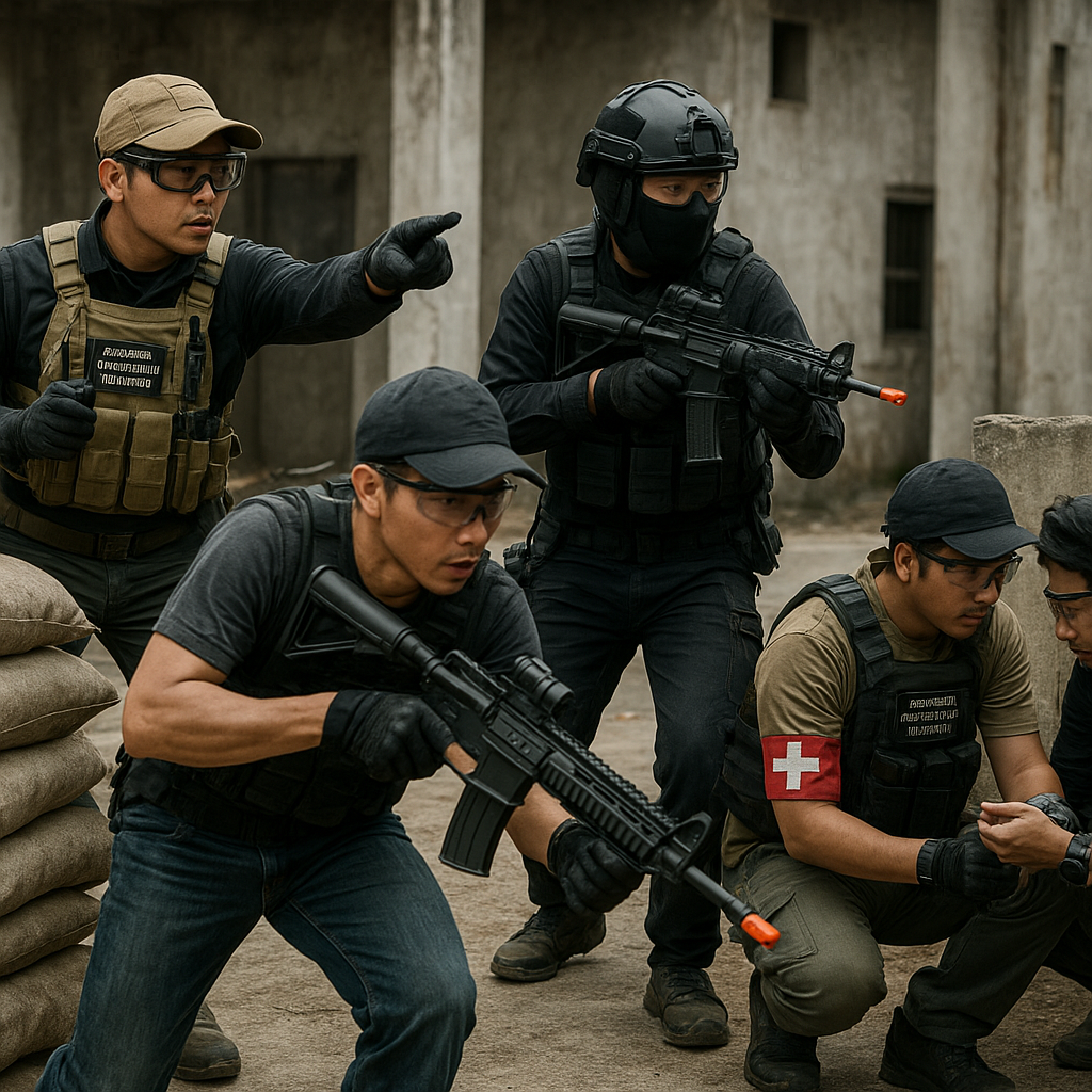 Komunitas Airsoft Gun Surabaya Bagikan Pengalaman Membangun Tim Taktis Skala Kecil