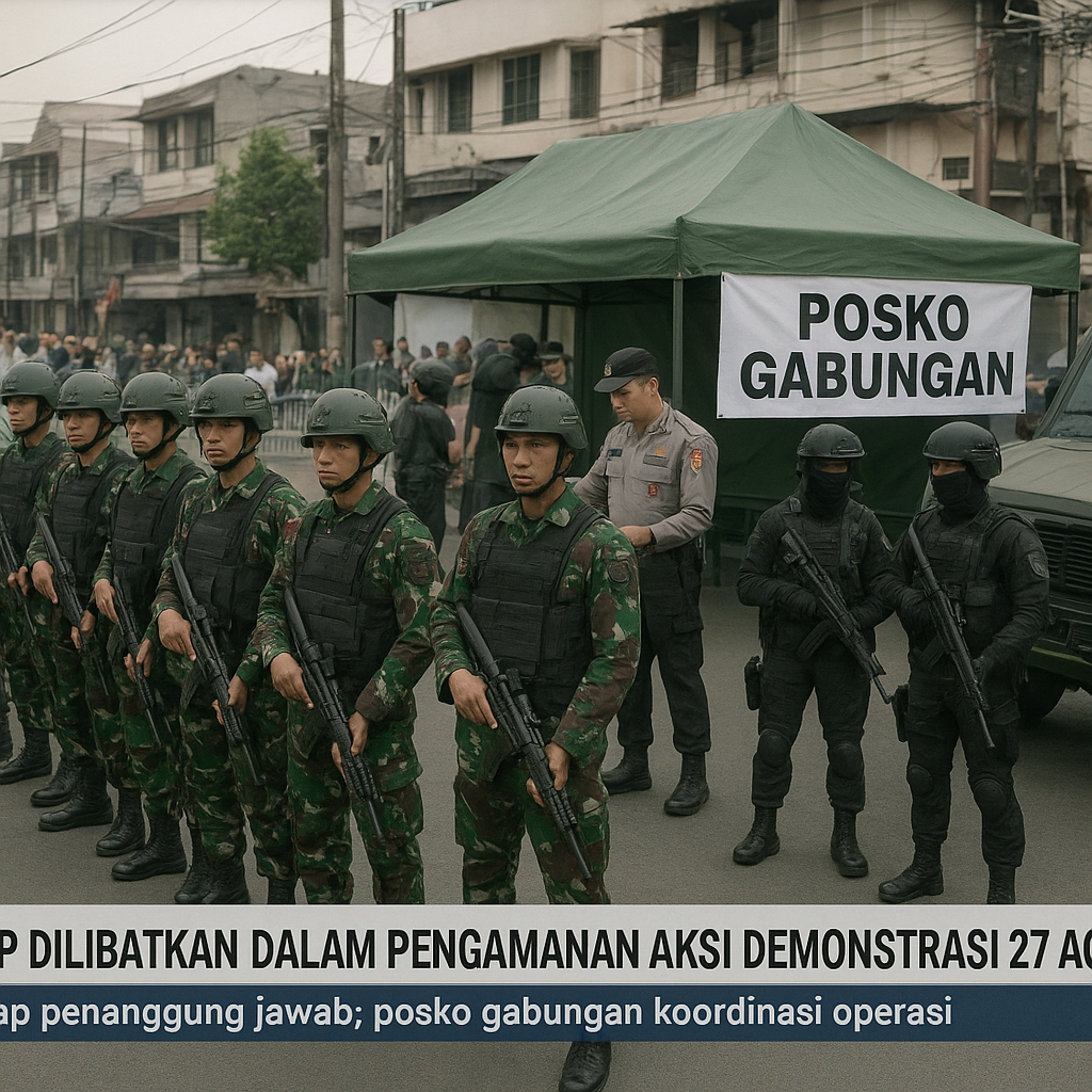 TNI Siap Dilibatkan Dalam Pengamanan Aksi Demonstrasi 27 Agustus