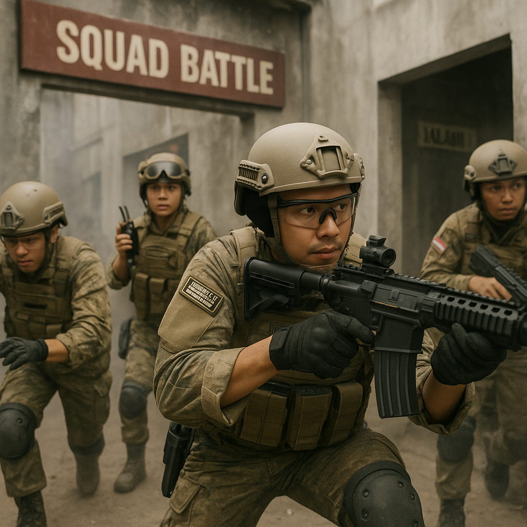 Komunitas Militer Indonesia Gelar Simulasi Airsoft: Squad Battle untuk Melatih Taktik Tim Kecil