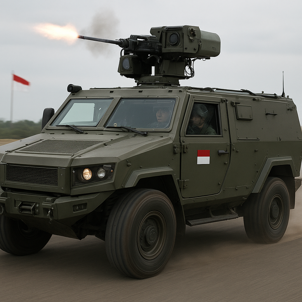 Peralatan Terbaru: Rantis Komodo 2 dengan Sistem Senjata Remote Weapon Station