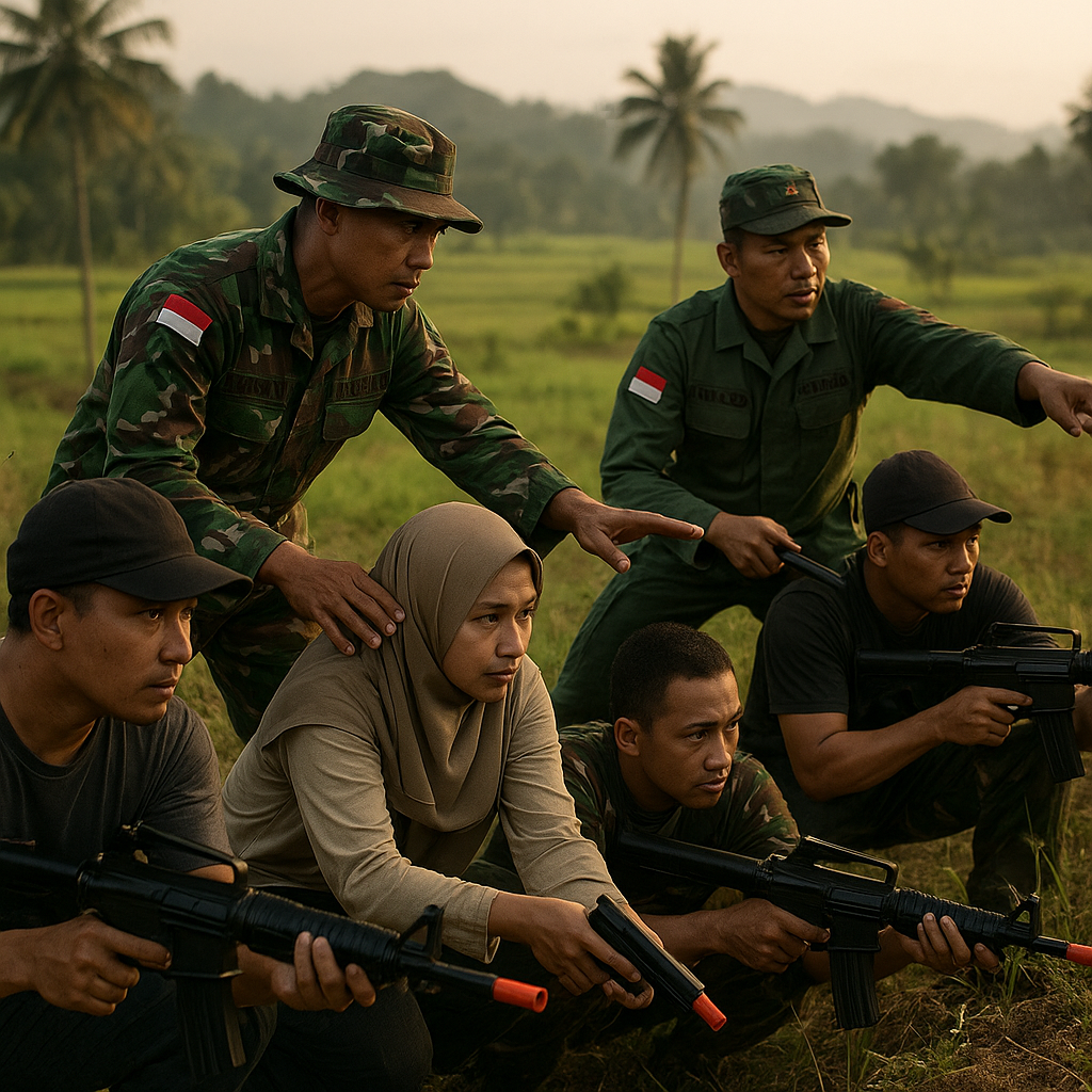 Doktrin Pertahanan Semesta: TNI AD Latih Rakyat Teritorial dalam Teknik Guerrilla Warfare