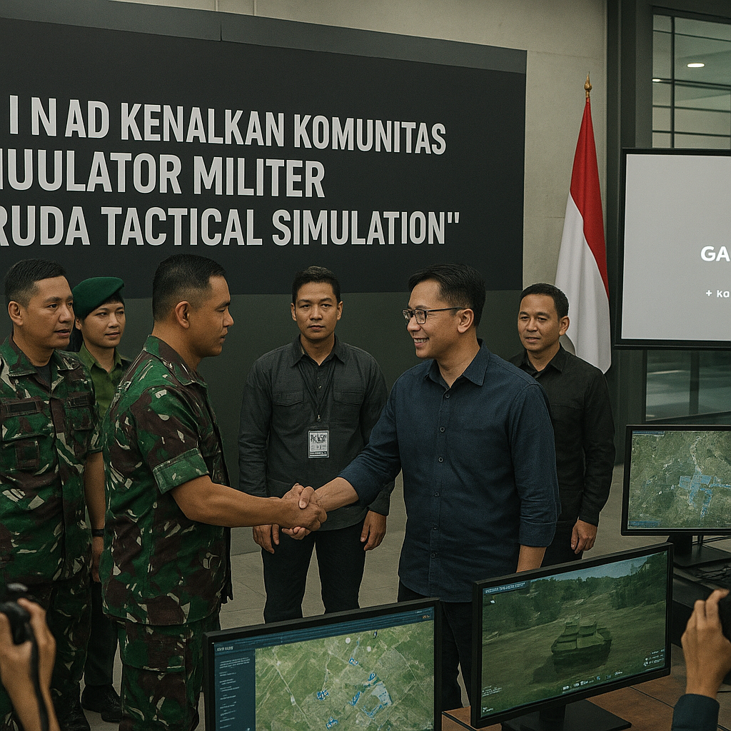 TNI AD Kenalkan Komunitas Simulator Militer 'Garuda Tactical Simulation' di Jakarta