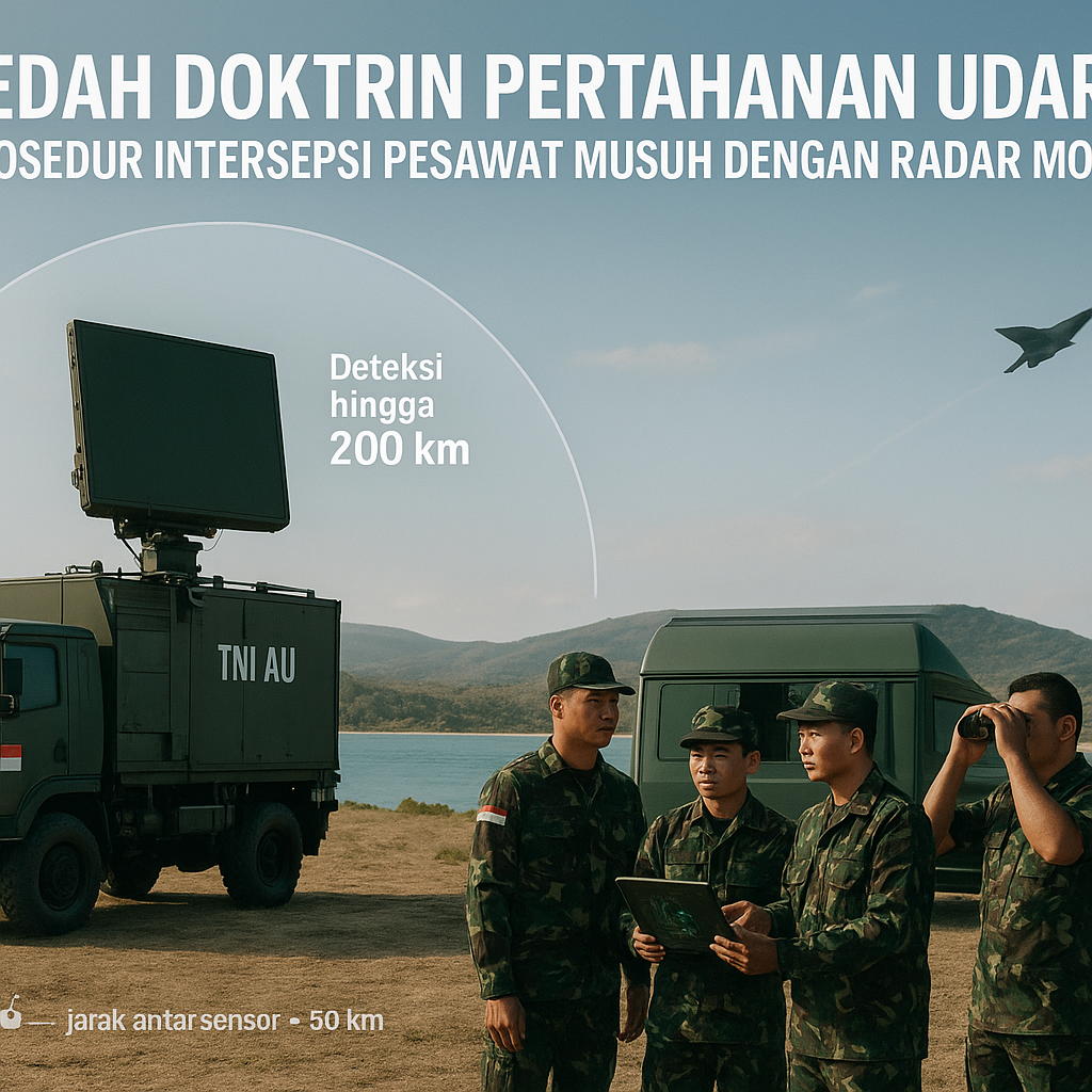 Bedah Doktrin Pertahanan Udara: Prosedur Intersepsi Pesawat Musuh dengan Radar Mobile