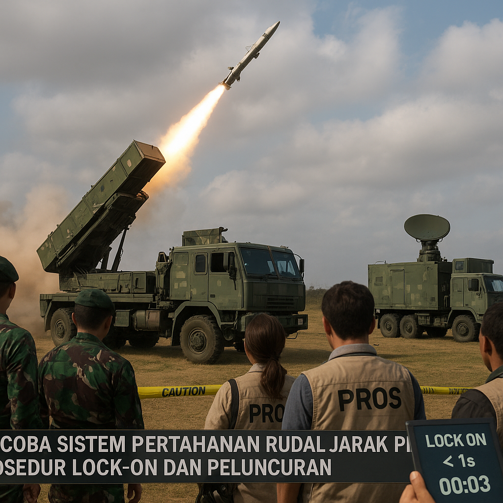 Uji Coba Sistem Pertahanan Rudal Jarak Pendek: Prosedur Lock-On dan Peluncuran