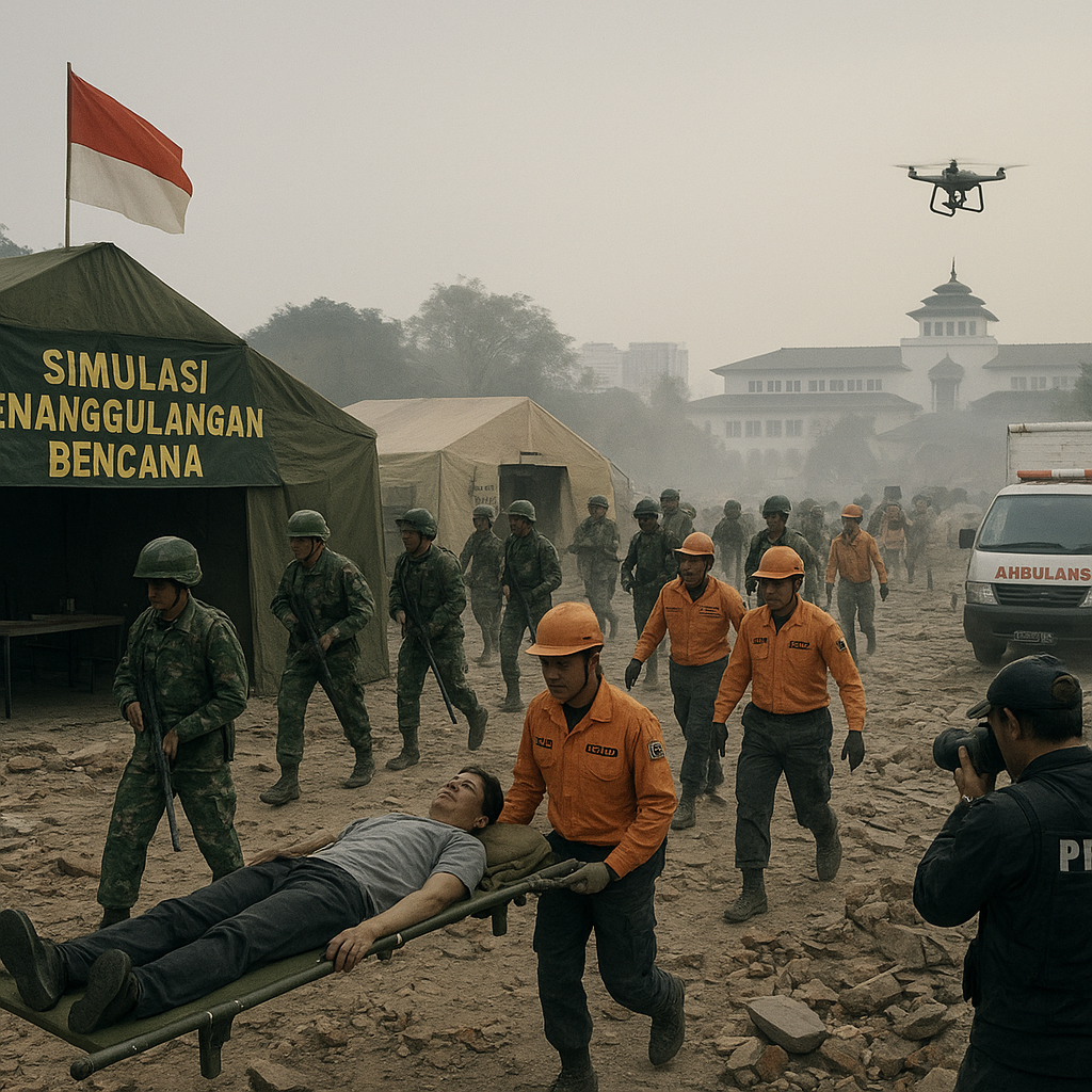 Simulasi Penanggulangan Bencana dengan Pendekatan Militer: Prosedur Evakuasi dan Logistik