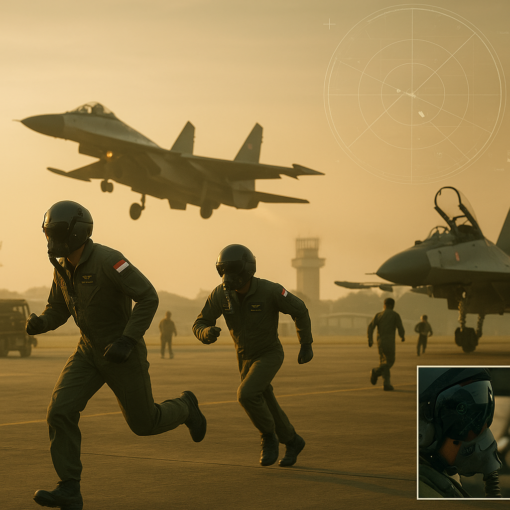 Simulasi Air Defense Exercise TNI AU: Prosedur Intercept dan Identification Friend or Foe