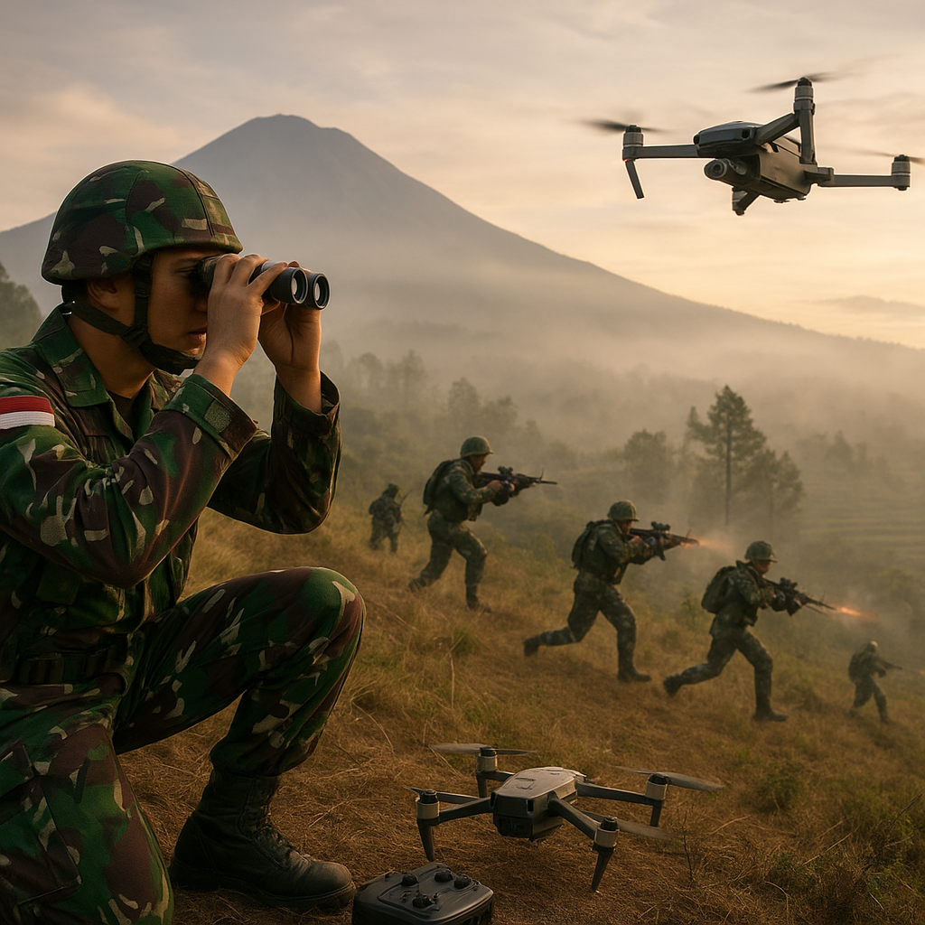 Latihan Taktis Yonif 411/Pendowo: Manuver Serangan Cepat di Gunung Lawu