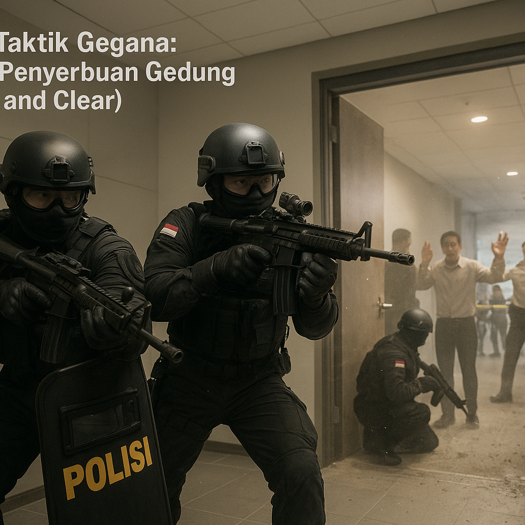 Bedah Taktik Gegana: Teknik Penyerbuan Gedung (Breach and Clear)