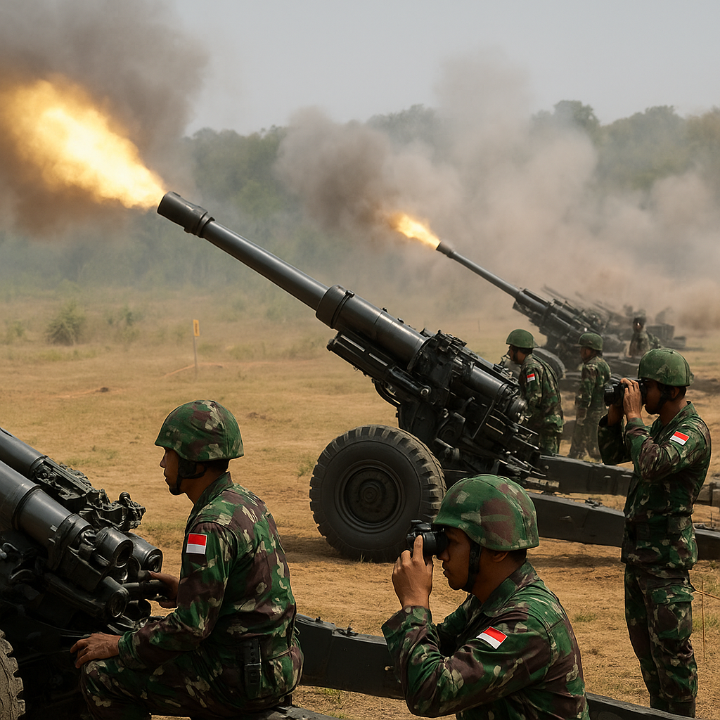 Latihan Integrasi Artileri Medan: TNI AD Gunakan Teknik TOT (Time on Target) di Puslatpur Martapura