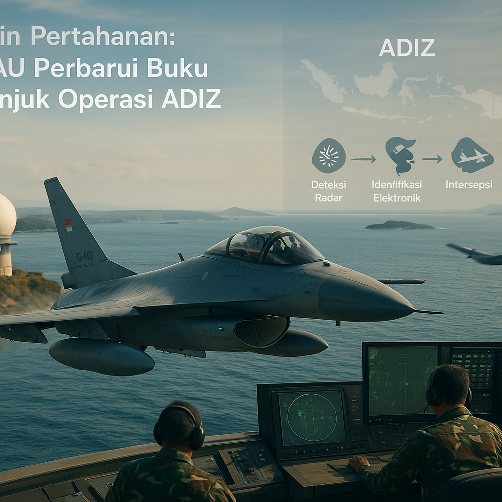 Doktrin Pertahanan: TNI AU Perbarui Buku Petunjuk Operasi Air Defense Identification Zone (ADIZ)