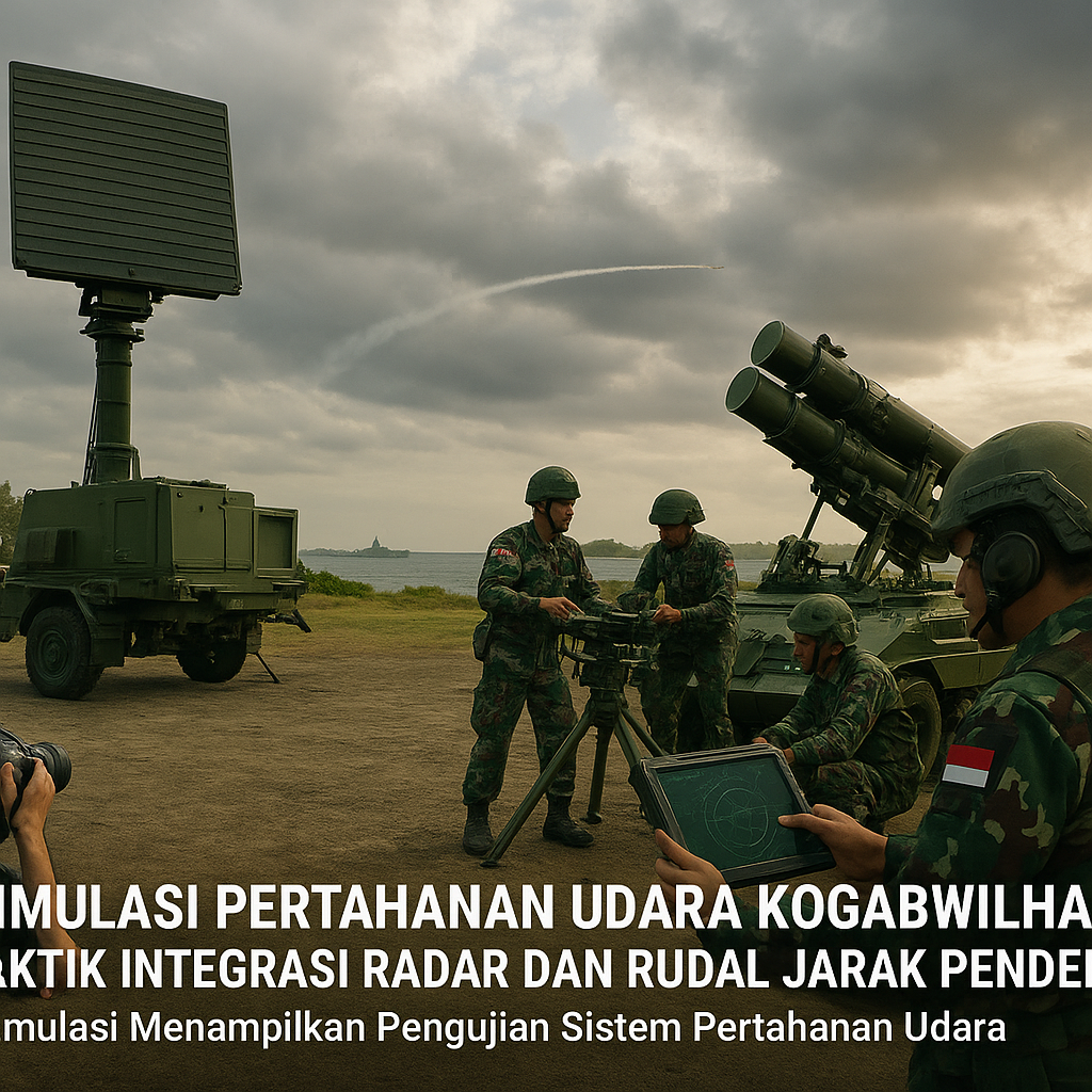 Simulasi Pertahanan Udara Kogabwilhan I: Taktik Integrasi Radar dan Rudal Jarak Pendek