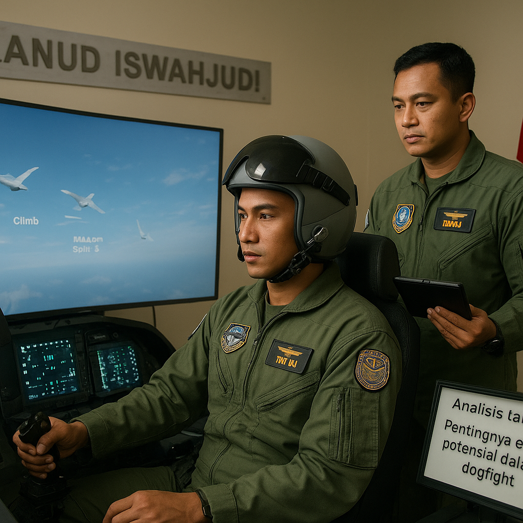 TNI AU Uji Coba Simulator Tempur F-16 di Lanud Iswahjudi, Skenario Dogfight