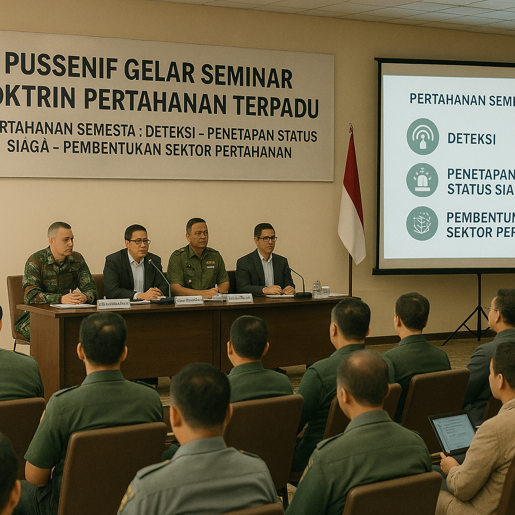 Pussenif Gelar Seminar Doktrin Pertahanan Terpadu, Bahas Konsep Pertahanan Semesta