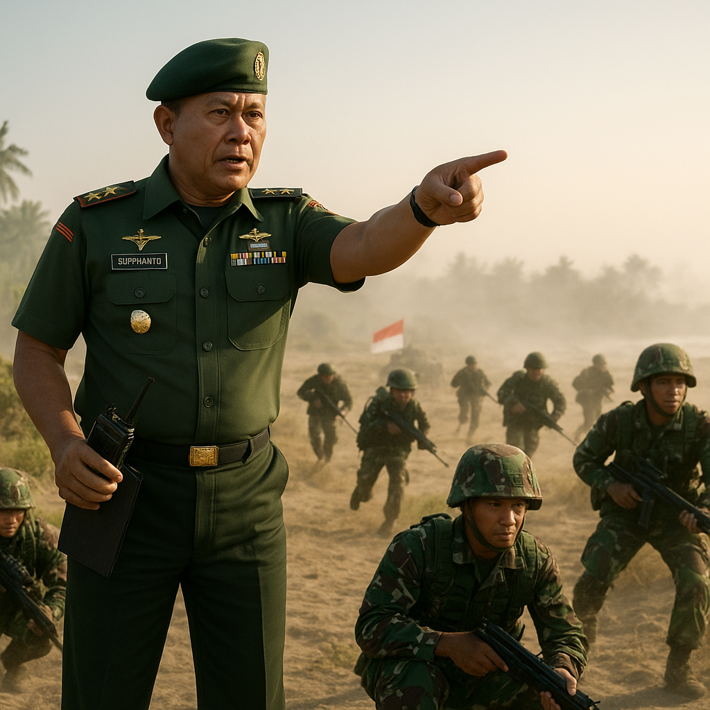 Pangdam V/Brawijaya Pimpin Latihan Manuver Brigade Infanteri di Asembagus