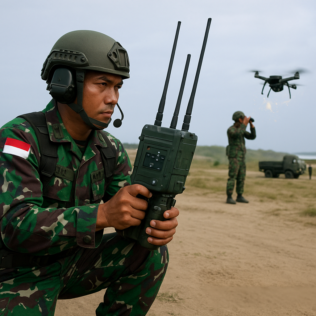 TNI AD Latihan Anti-drone di Puslatpur Cikeusik, Gunakan Electronic Warfare