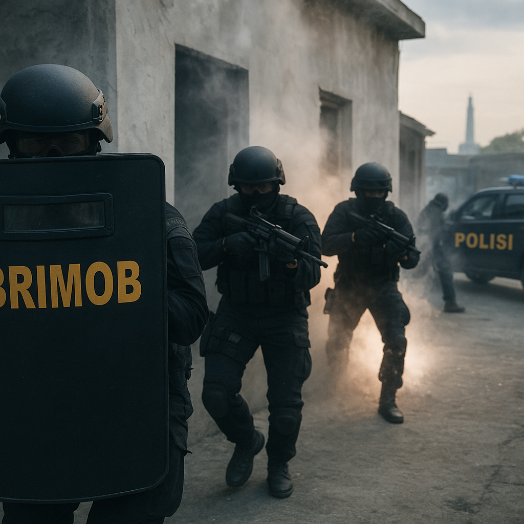 Bedah Taktik: Cara Tim Brimob Gunakan High-Speed Tactics dalam Latihan Anti-Teror di Surabaya