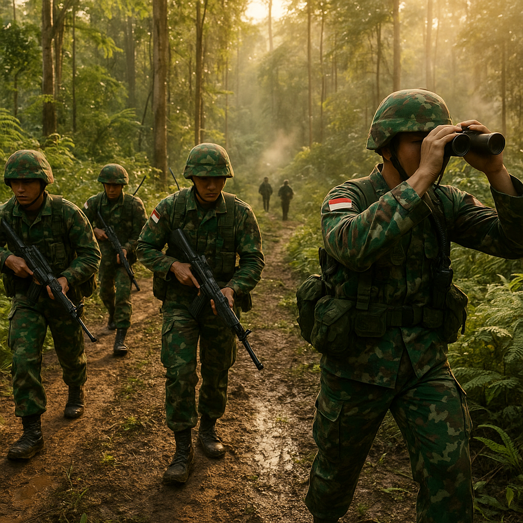 Penerapan Taktik Gerilya dalam Latihan Hanmars di Kalimantan