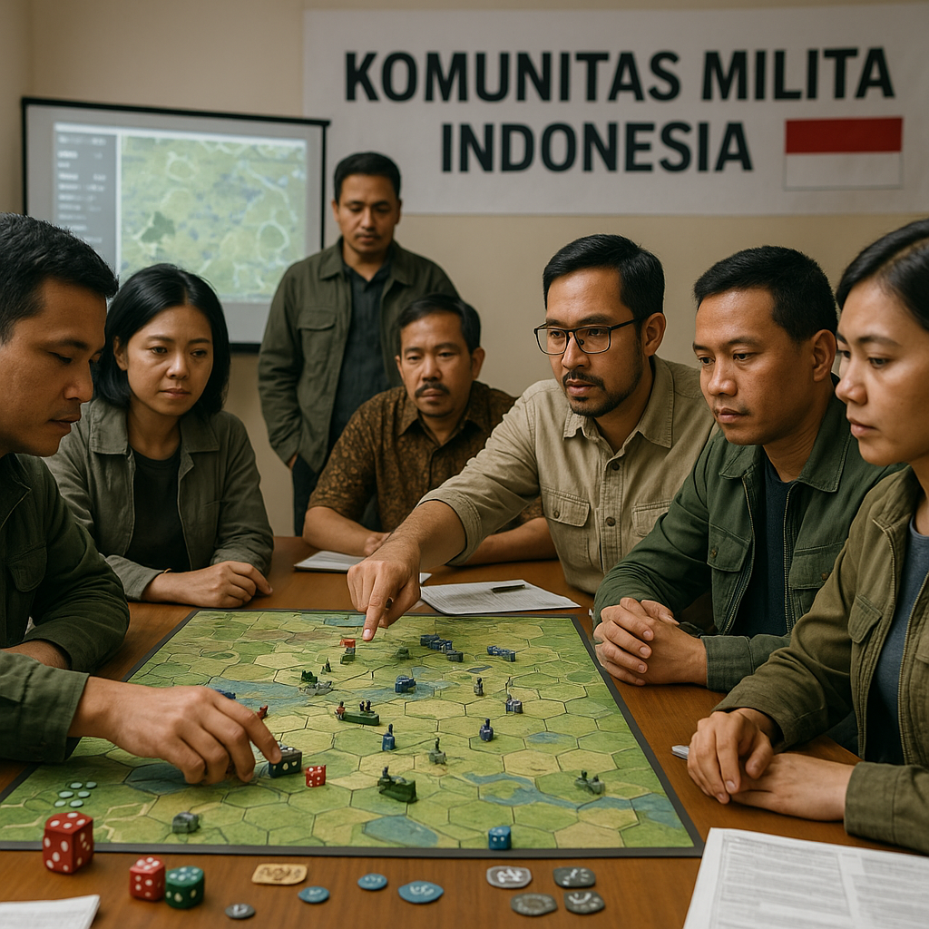 Komunitas Milita Indonesia Gelar Diskusi Simulasi Perang Modern dengan Sistem Wargame