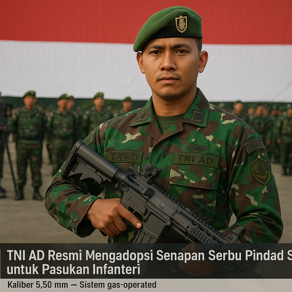 TNI AD Resmi Mengadopsi Senapan Serbu Pindad SS3 untuk Pasukan Infanteri