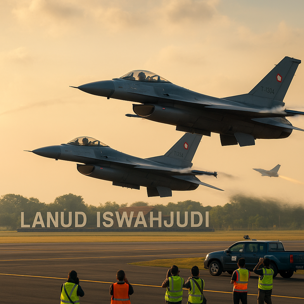 Penerbang TNI AU Latih Air Combat Maneuvering di Lanud Iswahjudi