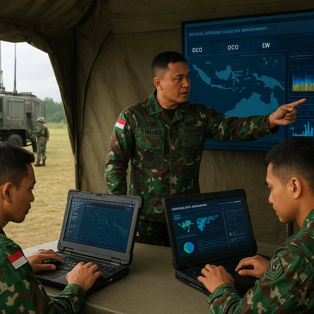 Satuan Sandi TNI AD Gelar Latihan Cyber Defense dan Electronic Warfare