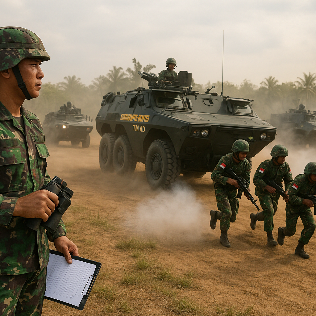 TNI AD Gelar Latihan Tempur Yonif Mekanis, Uji Taktik Assault dengan Kendaraan Rantis Anoa