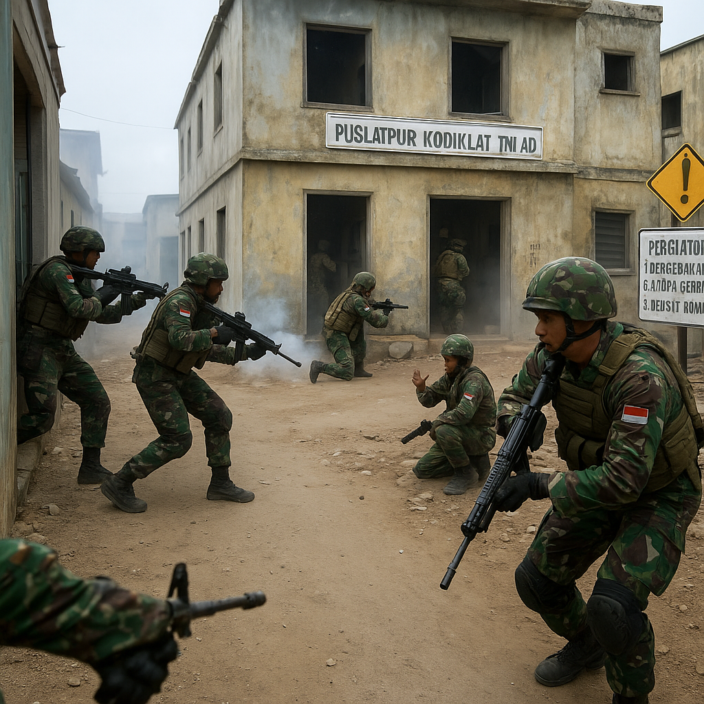 Puslatpur Kodiklat TNI AD Perkenalkan Lane Training Baru untuk Urban Warfare