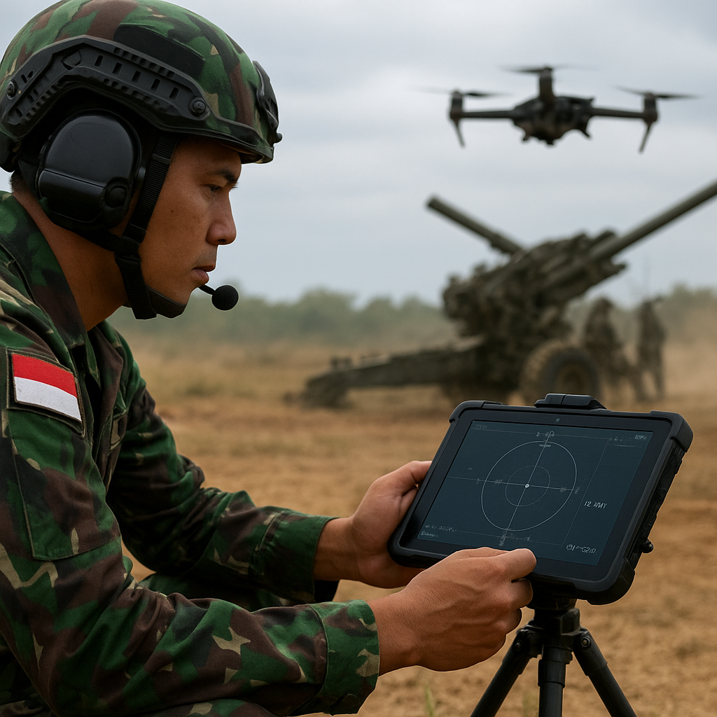 Peralatan Baru TNI AD: Sistem Kendali Tembak Artileri Presisi EXCALIBUR