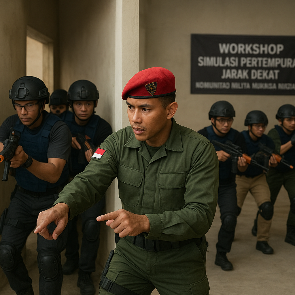 Komunitas Milita Nuansa Madani Gelar Workshop Simulasi Pertempuran Jarak Dekat